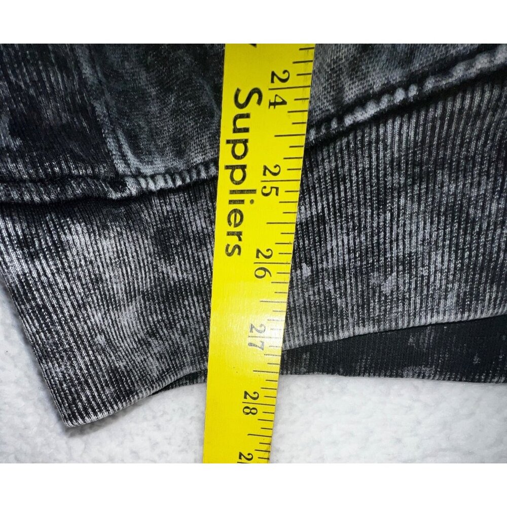 Men’s Dkny Jeans Acid-Wash Large Gray Hooded Sweatshirt Pullover Kangaroo Pocket - Picture 6 of 7